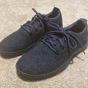 All birds mens wool runners - savanna night (navy sole) size 8